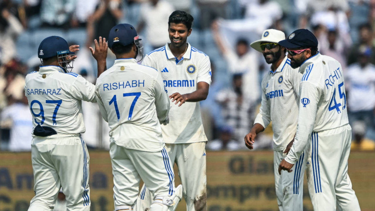 Washington Sundar's 7-Wicket Haul Sends New Zealand Packing for 259 on Day One in Pune